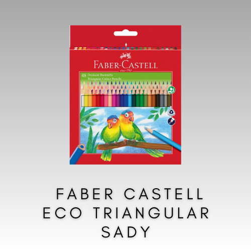 FABER CASTELL ECO TRIANGULAR SADY FAREBNÝCH CERUZIEK