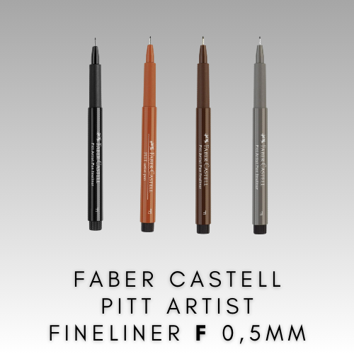 FABER CASTELL PITT ARTIST PEN FINELINERS F 0,5 MM