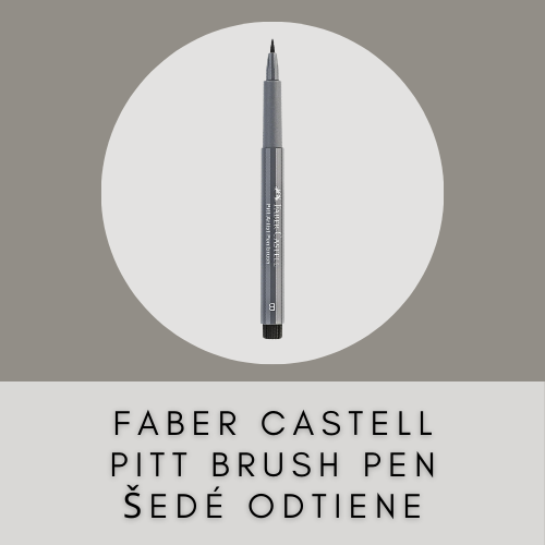 FABER CASTELL PITT ARTIST BRUSH PEN HNEDÉ ODTIENE