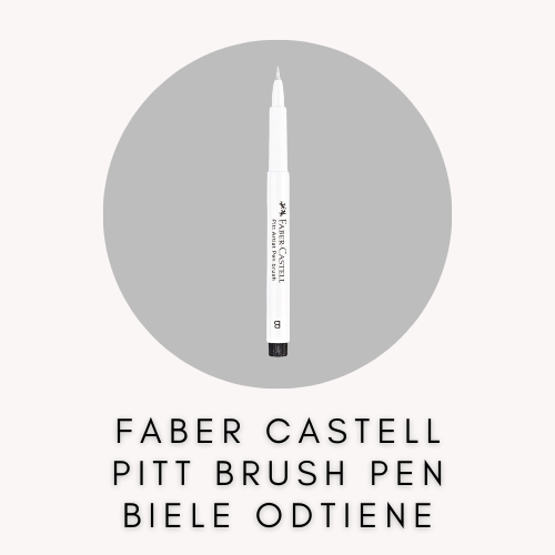 FABER CASTELL PITT ARTIST BRUSH PEN BIELE ODTIENE