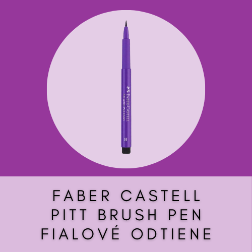 FABER CASTELL PITT ARTIST BRUSH PEN FIALOVÉ ODTIENE