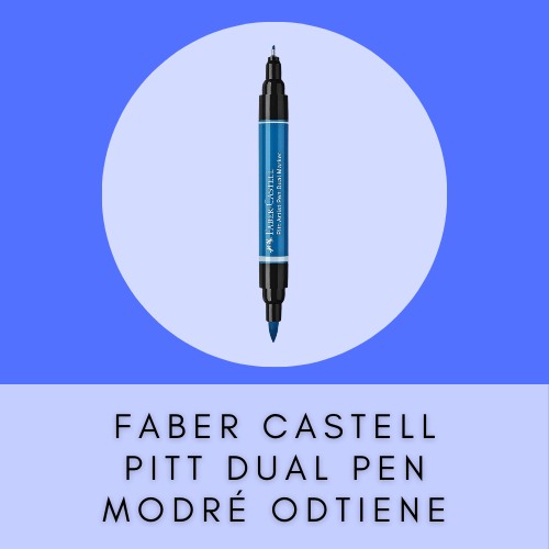 FABER CASTELL PITT ARTIST DUAL PEN MODRÉ ODTIENE