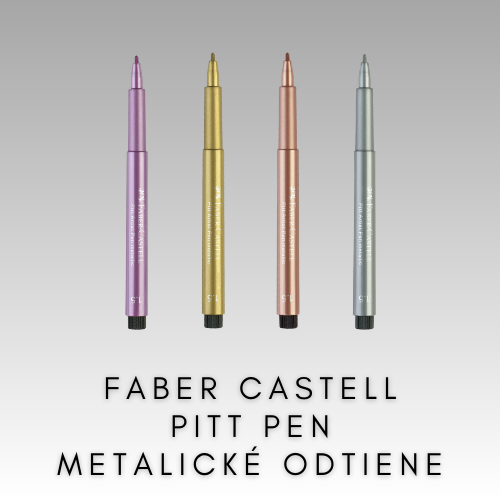 FABER CASTELL PITT ARTIST PEN METALICKĚ JEDNOTLIVO