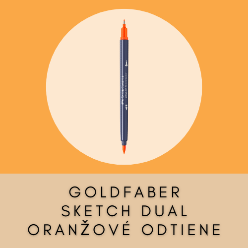 FABER CASTELL GOLDFABER SKETCH DUAL ORANŽOVÉ ODTIENE