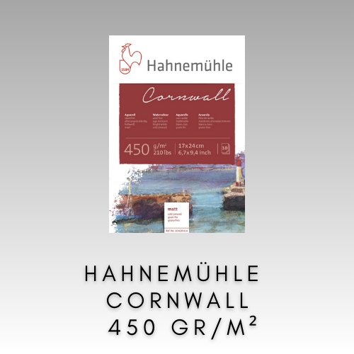 HAHNEMÜHLE CORNWALL 450 GR/M2 LISOVANÝ ZA STUDENA A DRSNÝ