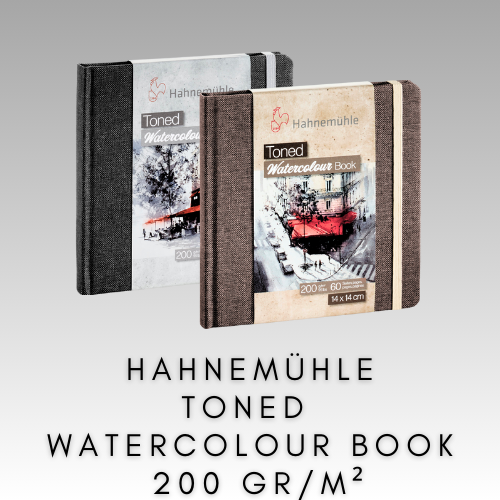 HAHNEMÜHLE TONED WATERCOLOUR BOOK 200 GR/M2