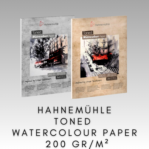 HAHNEMÜHLE TONED WATERCOLOUR PAPER 200 GR/M2