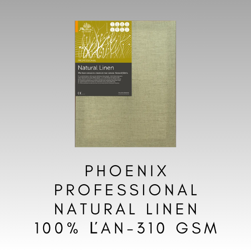 PHOENIX PROFESSIONAL NATURAL LINEN CANVAS 100 % ĽAN 310 GR/M2