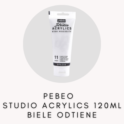 PEBEO STUDIO ACRYLIC 100 ML BIELE ODTIENE