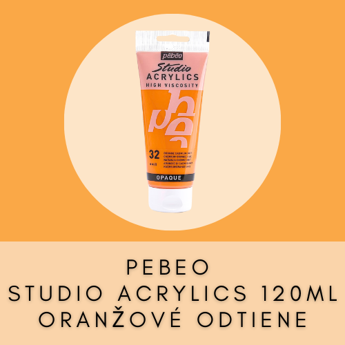 PEBEO STUDIO ACRYLIC 100 ML ORANŽOVÉ ODTIENE