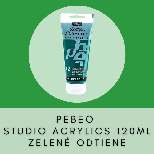 PEBEO STUDIO ACRYLIC 100 ML ZELENÉ ODTIENE