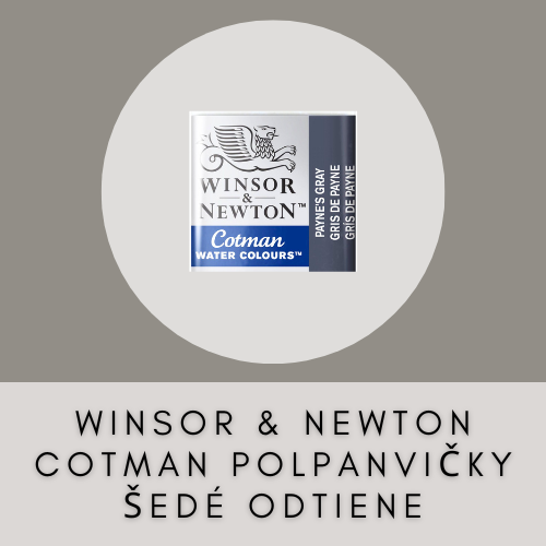 WINSOR & NEWTON COTMAN POLPANVIČKY ŠEDÉ ODTIENE