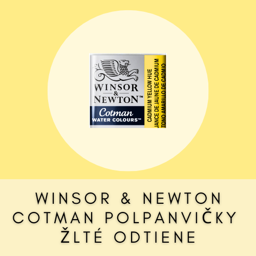 WINSOR & NEWTON COTMAN POLPANVIČKY ŽLTÉ ODTIENE