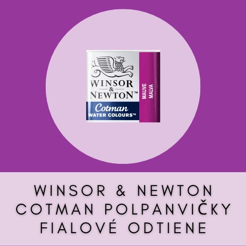 WINSOR & NEWTON COTMAN POLPANVIČKY FIALOVÉ ODTIENE