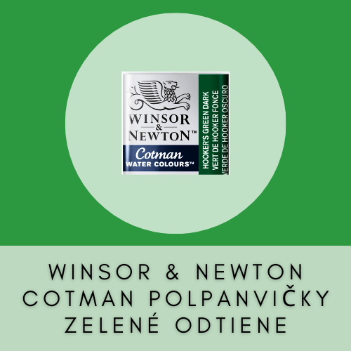 WINSOR & NEWTON COTMAN POLPANVIČKY ZELENÉ ODTIENE