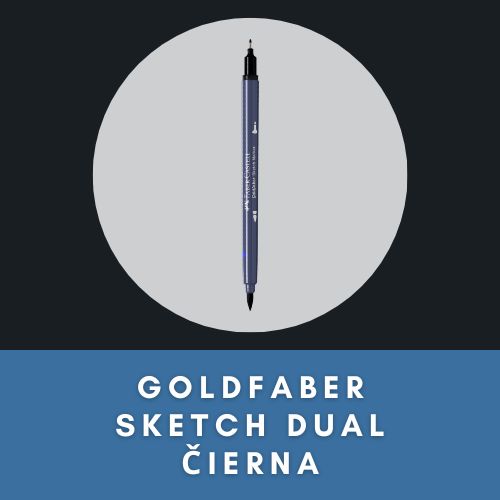 FABER CASTELL GOLDFABER SKETCH DUAL ČIERNY