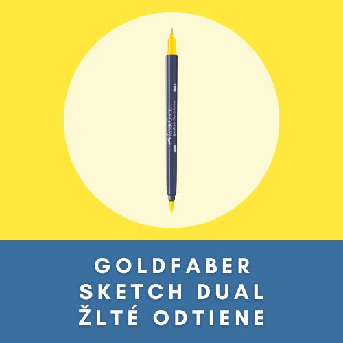 FABER CASTELL GOLDFABER SKETCH DUAL ŽLTÉ ODTIENE