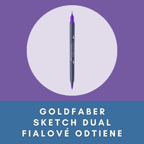 FABER CASTELL GOLDFABER SKETCH DUAL FIALOVÉ ODTIENE