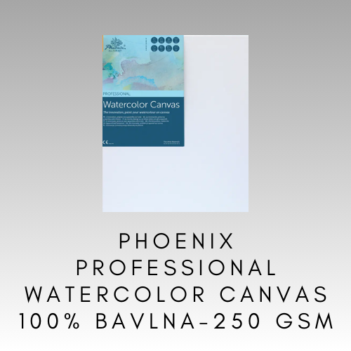 PHOENIX PROFESSIONAL WATERCOLOR CANVAS 100% BAVLNA 250 GR/M2