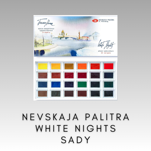 NEVSKAJA PALITRA WHITE NIGHTS SADY AKVARELOVÝCH FARIEB