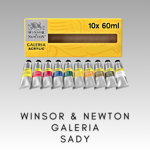 WINSOR & NEWTON GALERIA SADY AKRYLOVÝCH FARIEB