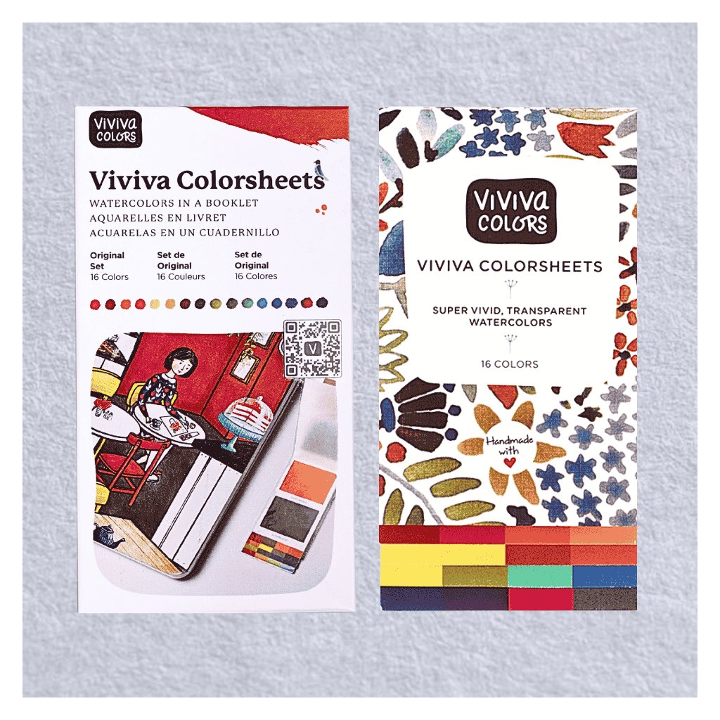 AKVARELOVÉ FARBY - VIVIVA COLORS - COLORSHEETS - ORIGINAL | 16 FARIEB