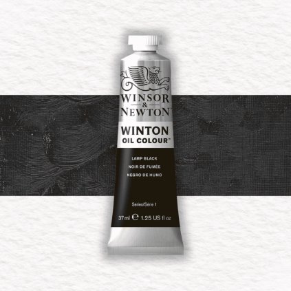 OLEJOVÁ FARBA - WINSOR & NEWTON - WINTON - 37 ML | LAMP BLACK