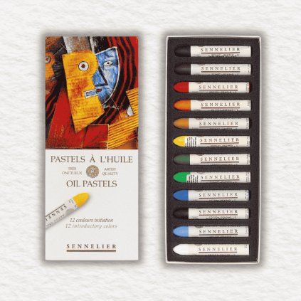 OLEJOVÉ PASTELY - SENNELIER - ASSORTED | 12 KS