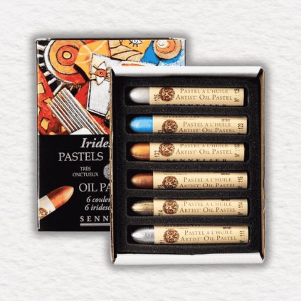 OLEJOVÉ PASTELY - SENNELIER - IRIDESCENT | 6 KS
