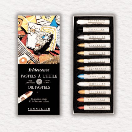 OLEJOVÉ PASTELY - SENNELIER - IRIDESCENT | 12 KS
