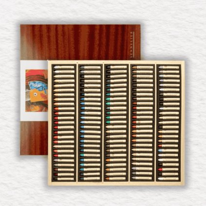 OLEJOVÉ PASTELY - SENNELIER - ASSORTED - DREVENÝ BOX | 120 KS