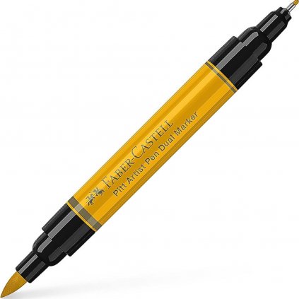 ATRAMENTOVÝ MARKER - FABER CASTELL - PITT ARTIST DUAL PEN - 109 CHROME YELLOW DARK