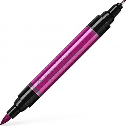 ATRAMENTOVÝ MARKER - FABER CASTELL - PITT ARTIST DUAL PEN - 125 PURPLE PINK MEDIUM