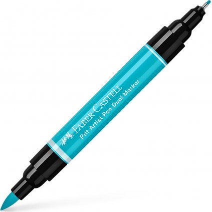 ATRAMENTOVÝ MARKER - FABER CASTELL - PITT ARTIST DUAL PEN - 154 LIGHT COBALT TURQUOISE