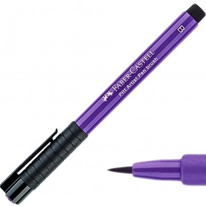 ATRAMENTOVÝ MARKER - FABER CASTELL - PITT ARTIST BRUSH PEN -160 MANGANESE VIOLET