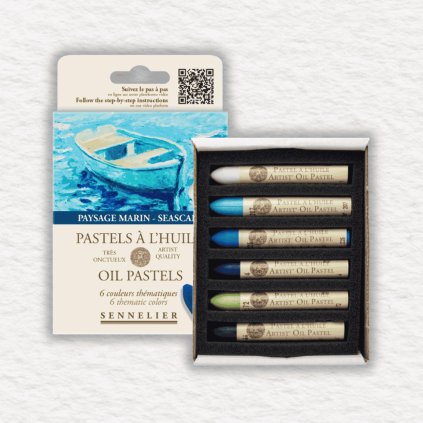 OLEJOVÉ PASTELY - SENNELIER - SEASCAPE | 6 KS