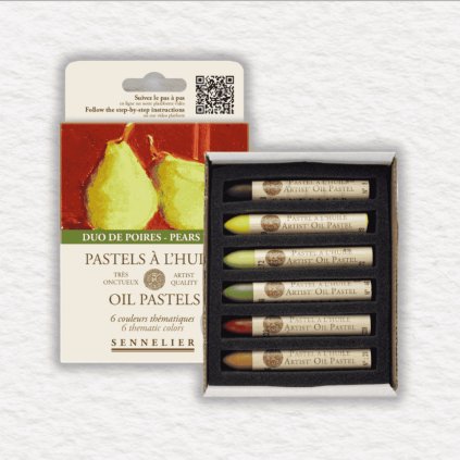 OLEJOVÉ PASTELY - SENNELIER - PEARS DUO | 6 KS