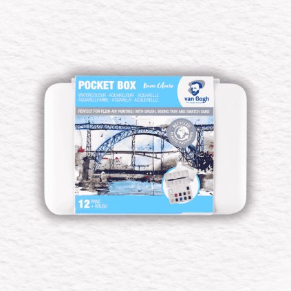 AKVARELOVÉ FARBY - VAN GOGH | BASIC COLOURS | 12 POLPANVIČIEK + ŠTETEC