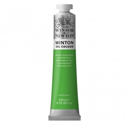 WINSOR & NEWTON WINTON - OLEJOVÁ FARBA - 200 ML - PHTALO YELLOW GREEN