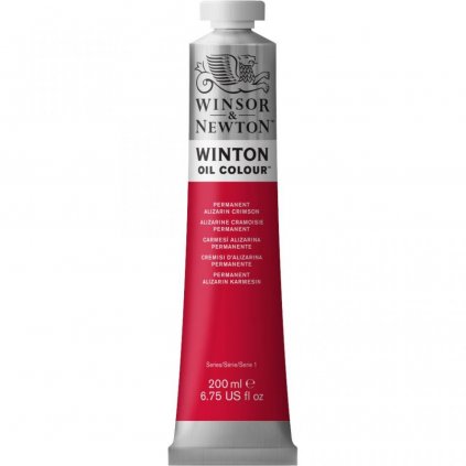 OLEJOVÁ FARBA - WINSOR & NEWTON WINTON - 200 ML - PERMANENT ALIZARIN CRIMSON