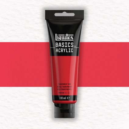 AKRYLOVÁ FARBA - LIQUITEX - BASICS ACRYLIC - 118 ML | 047 TRANSPARENT RED
