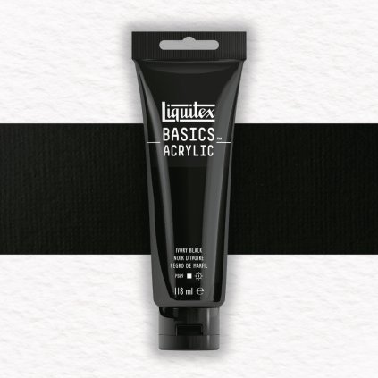 244 IVORY BLACKAKRYLOVÁ FARBA - LIQUITEX - BASICS ACRYLIC - 118 ML | 244 IVORY BLACK+++
