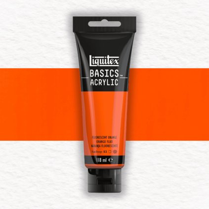 AKRYLOVÁ FARBA - LIQUITEX - BASICS ACRYLIC - 118 ML | 982 FLUORESCENT ORANGE