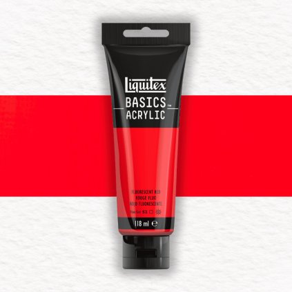 AKRYLOVÁ FARBA - LIQUITEX - BASICS ACRYLIC - 118 ML | 983 FLUORESCENT RED