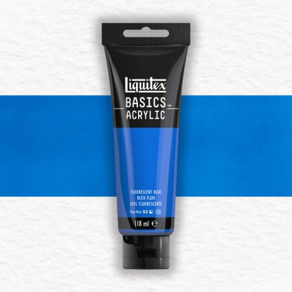 AKRYLOVÁ FARBA - LIQUITEX - BASICS ACRYLIC - 118 ML | 984 FLUORESCENT BLUE