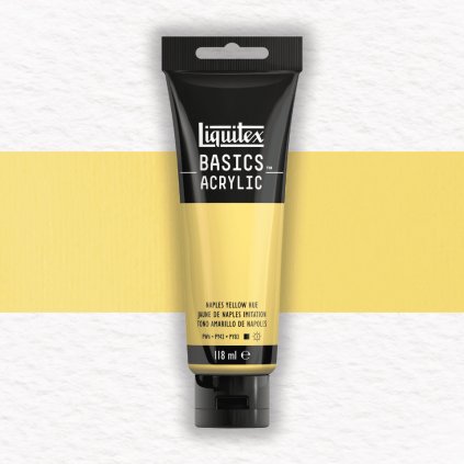 AKRYLOVÁ FARBA - LIQUITEX - BASICS ACRYLIC - 118 ML | 611 NAPLES YELLOW HUE