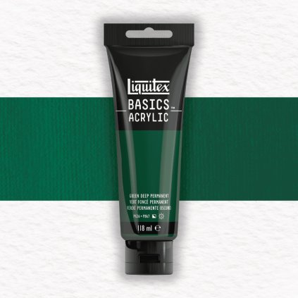 AKRYLOVÁ FARBA - LIQUITEX - BASICS ACRYLIC - 118 ML | 350 GREEN DEEP PERMANENT