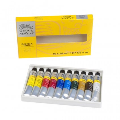 WINSOR & NEWTON GALERIA - AKRYLOVÉ FARBY - SADA 10X20 ML