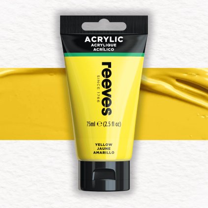 AKRYLOVÁ FARBA - REEVES - 75 ML | 02 YELLOW
