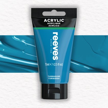 AKRYLOVÁ FARBA - REEVES - 75 ML | 10 TURQUOISE